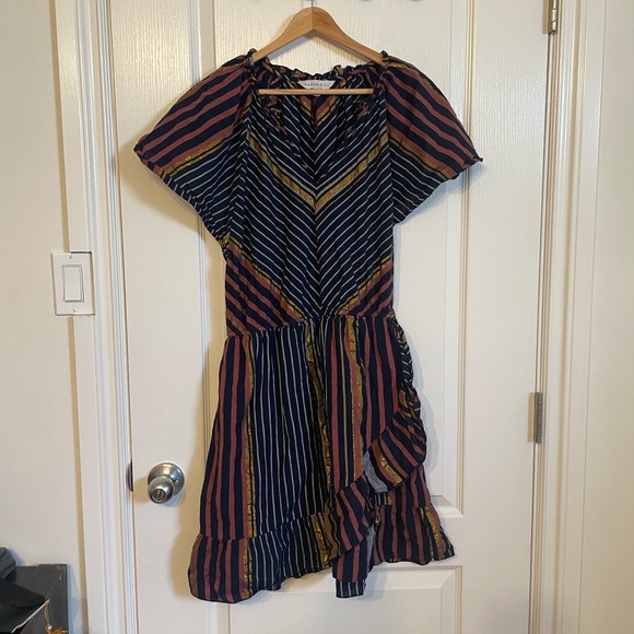 Ranna Gill Anthropologie Sibyl Shimmer Mini Dress - Picture 3 of 9